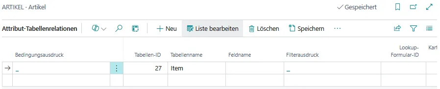 Abbildung: Einfache Tabellenrelation