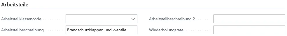 Abbildung: Leistungskarte, Reiter Arbeitsteile