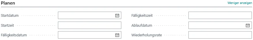 Abbildung: Wiederkehrender Arbeitsauftrag, Reiter Planen
