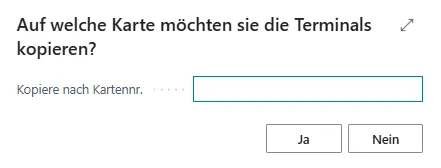 Terminal ID kopieren Dialog