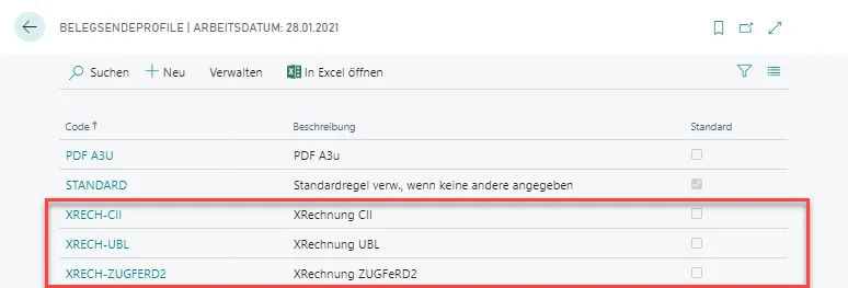 belegsendeprofile